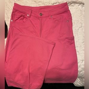 hot pink bell bottom jeans size 8